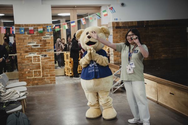 Barry the Bear appearance at the FBE Cultural Exchange Fair