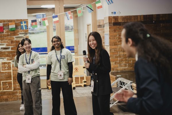 FBE Student Ambassadors presenting at the Cultural Fair